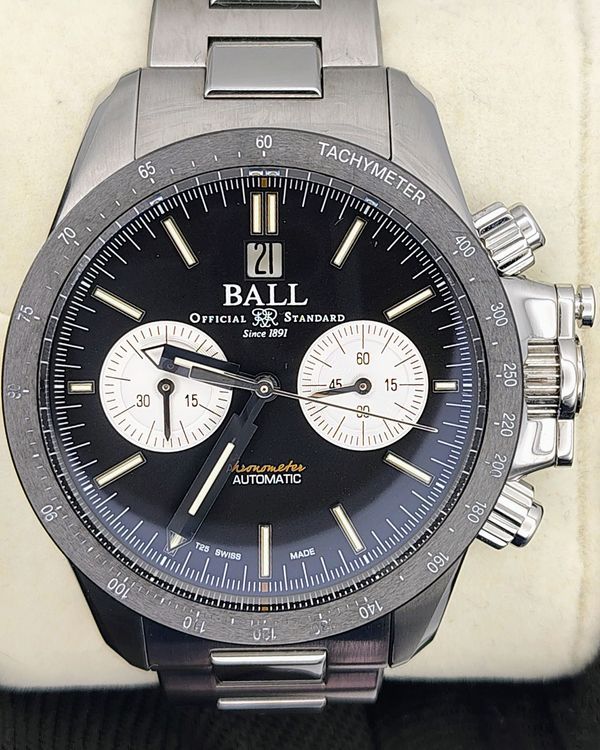 Ball Engineer Hydrocarbon 42MM Black Dial Steel Bracelet (CM2198C-S1CJ-BK)