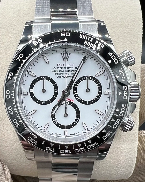 2024 Rolex Cosmograph Daytona "Panda" 40MM White Dial Oyster Bracelet (126500LN)