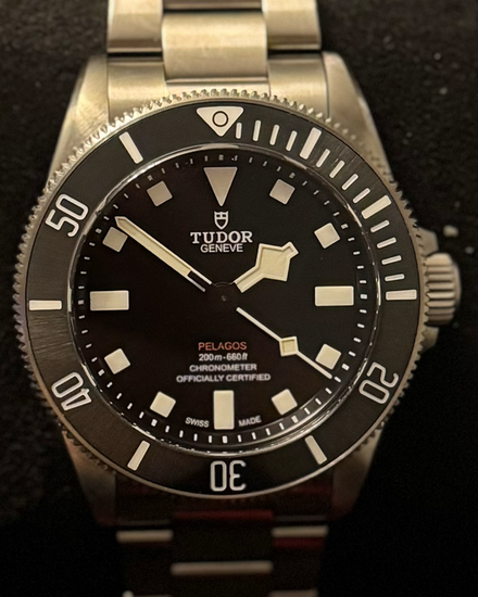 2023 Tudor Pelagos 39MM Black Dial Titanium Bracelet (25407N)