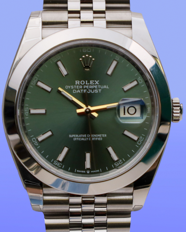 2025 Rolex Datejust 41MM Green Dial Jubilee Bracelet (126300)