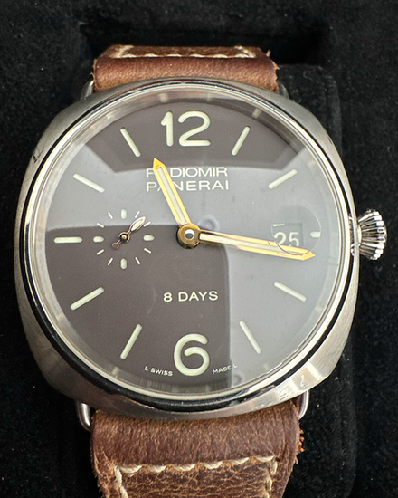 2012 Panerai Radiomir 8 Days 45MM Brown Dial Leather Strap (PAM00346)