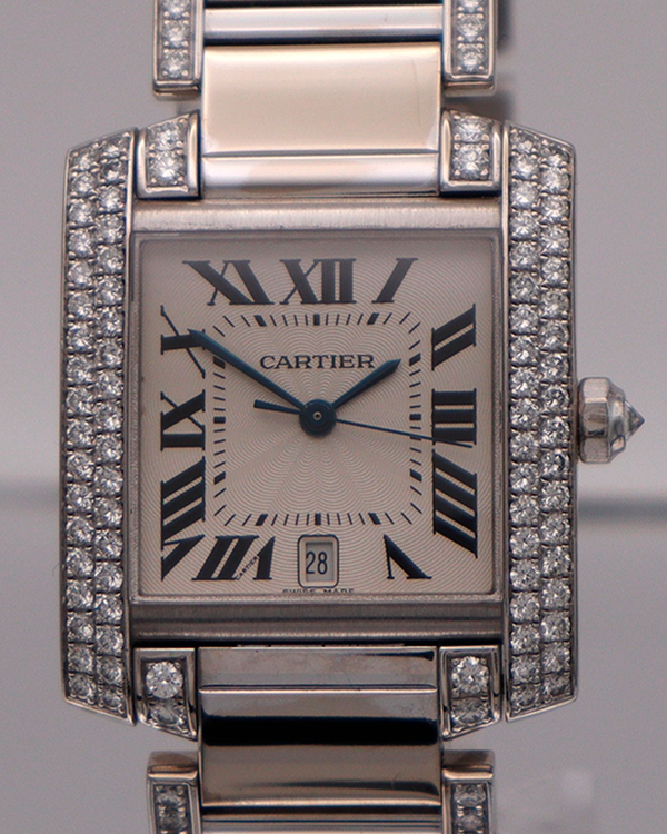 Cartier Tank Française 33MM Silver Dial Steel Bracelet (WE1003SC)