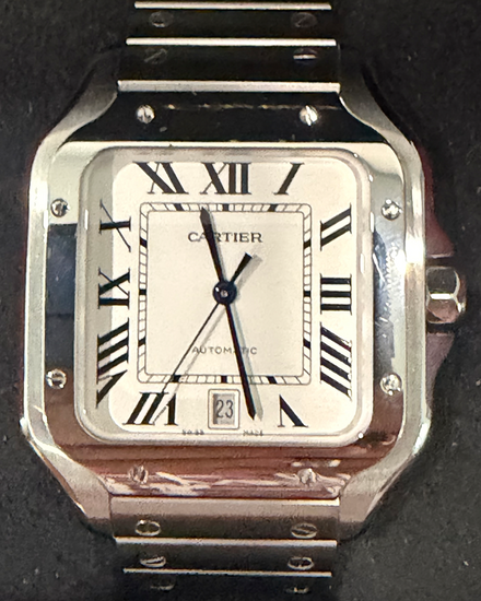 2025 Cartier Santos De Cartier 39.8MM White Dial Steel Bracelet (WSSA0018)