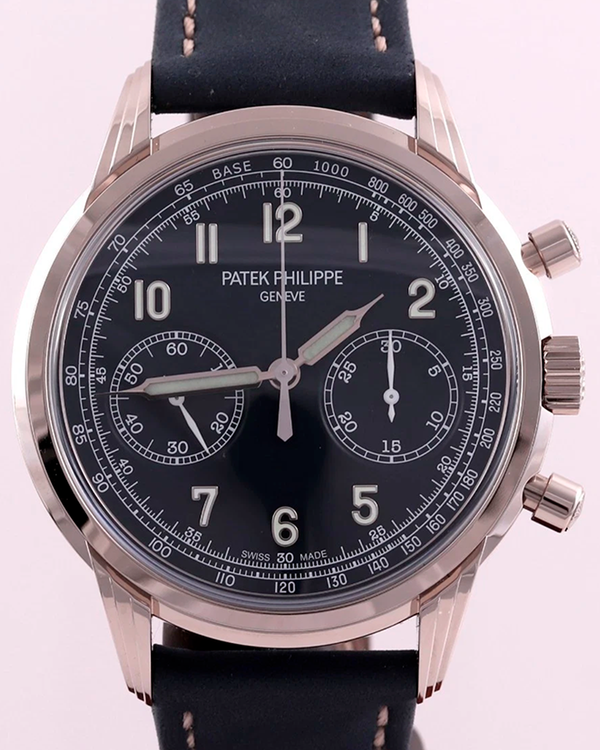 2025 Patek Philippe Complications Chronograph 41MM Blue Dial Leather Strap (5172G-001)