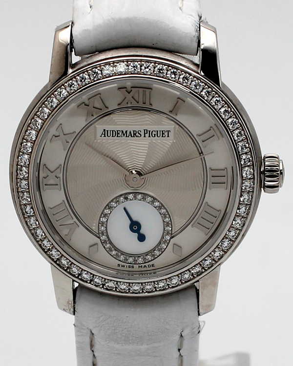 Audemars Piguet Jules Audemars 28MM Silver Dial Leather Strap (77228BC)