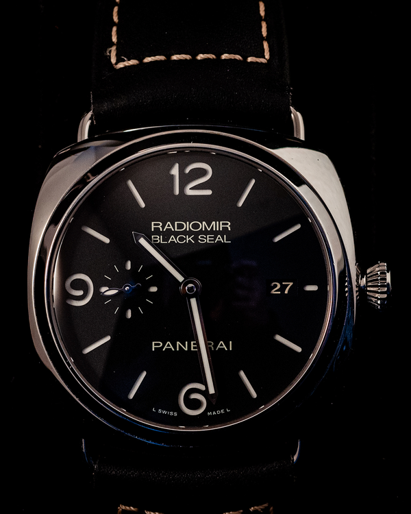 Panerai Radiomir Black Seal 3 Days 45MM Black Dial Leather Strap (PAM00388)