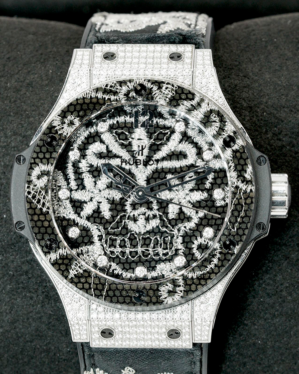 Hublot Big Bang "Broderie" L. E. 41MM Embroidery Dial Leather Strap (343.SX.6570.NR0804)