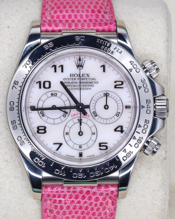 1999 Rolex Cosmograph Daytona "Zenith" 40MM Mother of Pearl Dial Leather Strap (16519)