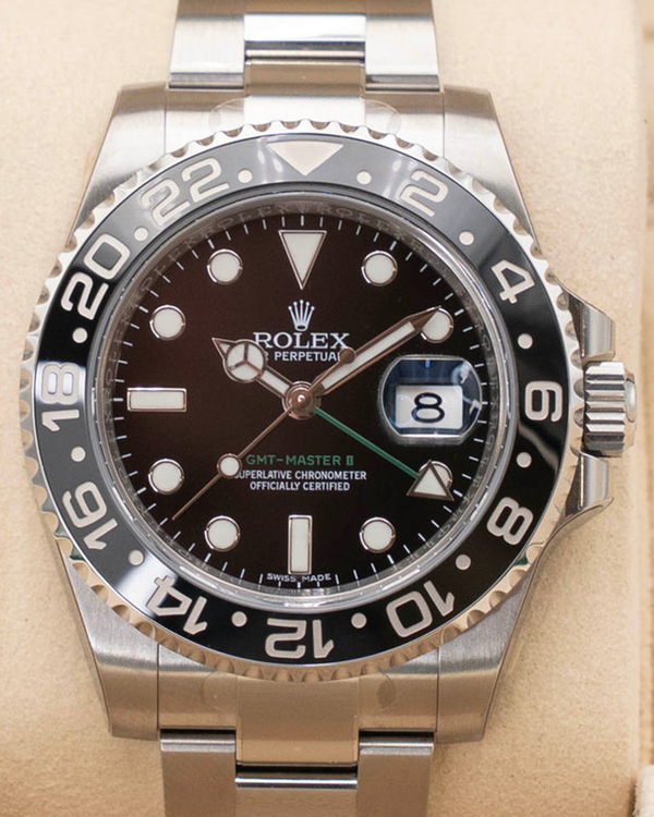 2016 Rolex GMT-Master II 40MM Black Dial Oyster Bracelet (116710LN)