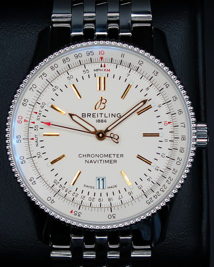 2022 Breitling Navitimer 41MM Silver Dial Steel Bracelet (A17326211G1A1)