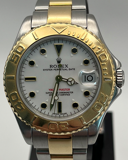 Rolex Yacht-Master 35MM White Dial Two-Tone Oyster Bracelet (168623)