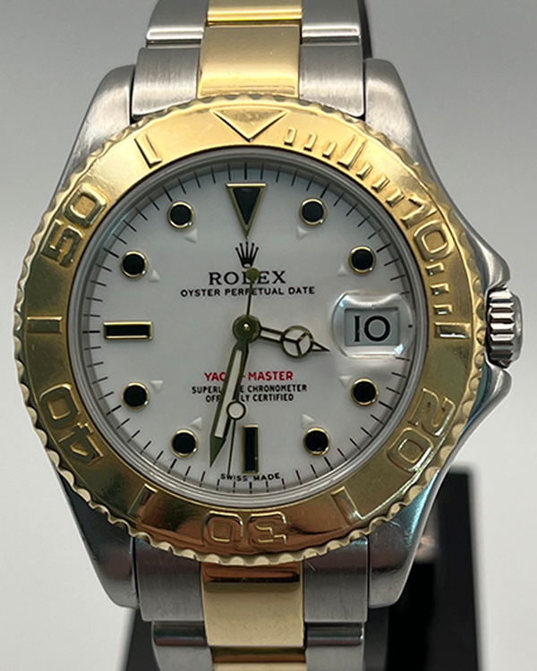 Rolex Yacht-Master 35MM White Dial Two-Tone Oyster Bracelet (168623)