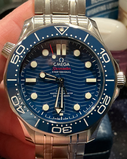 Omega Seamaster Diver 300M 42MM Blue Dial Steel Bracelet (210.30.42.20.03.001)