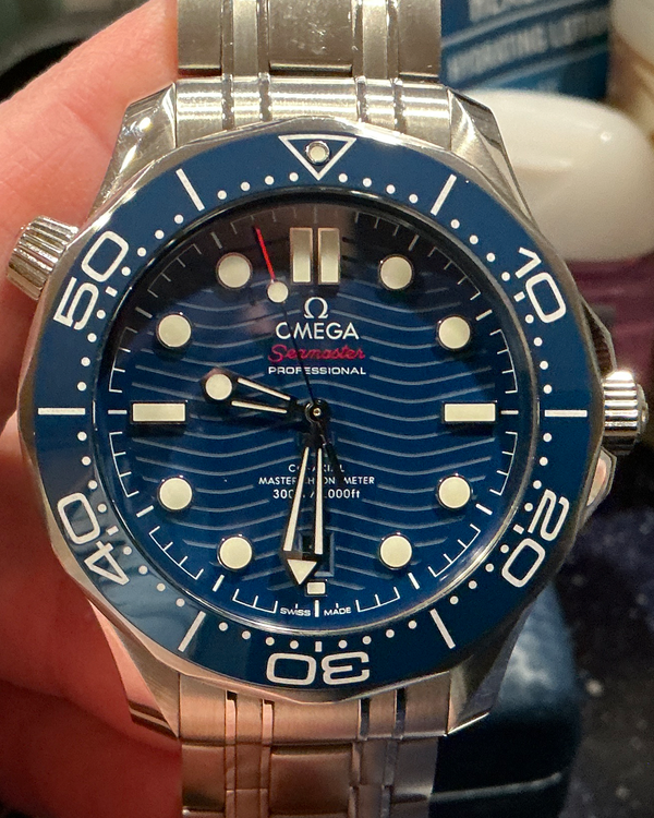 Omega Seamaster Diver 300M 42MM Blue Dial Steel Bracelet (210.30.42.20.03.001)