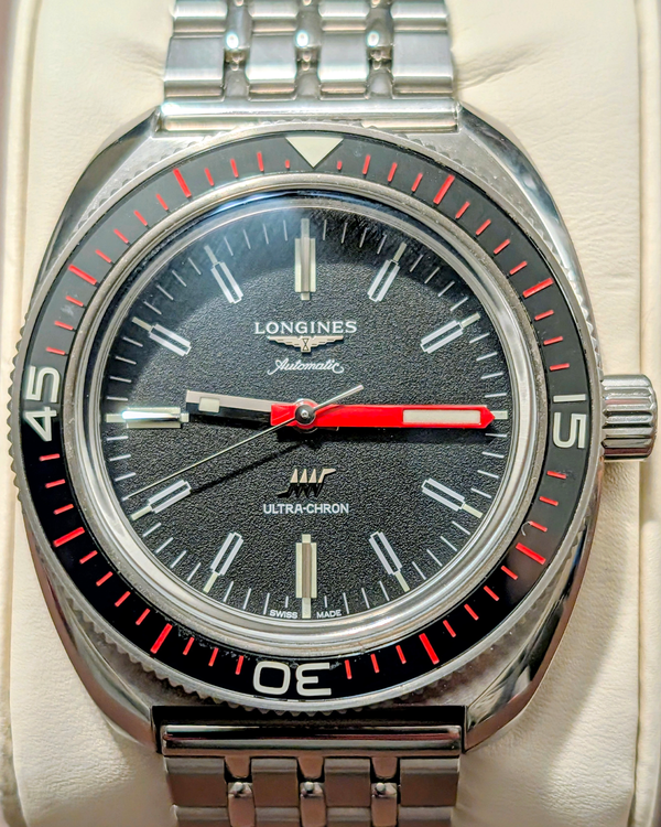 2023 Longines Heritage Ultra-Chron 43MM Black Dial Steel Bracelet (L2.836.4.52.6)