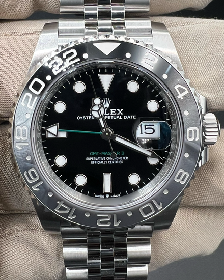 2026 Rolex GMT-Master II "Bruce Wayne" 40MM Black Dial Jubilee Bracelet (126710GRNR)