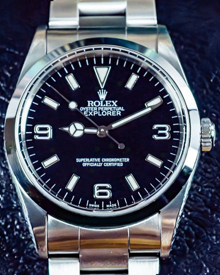 2000 Rolex Explorer 36MM Black Dial Oyster Bracelet (14270)