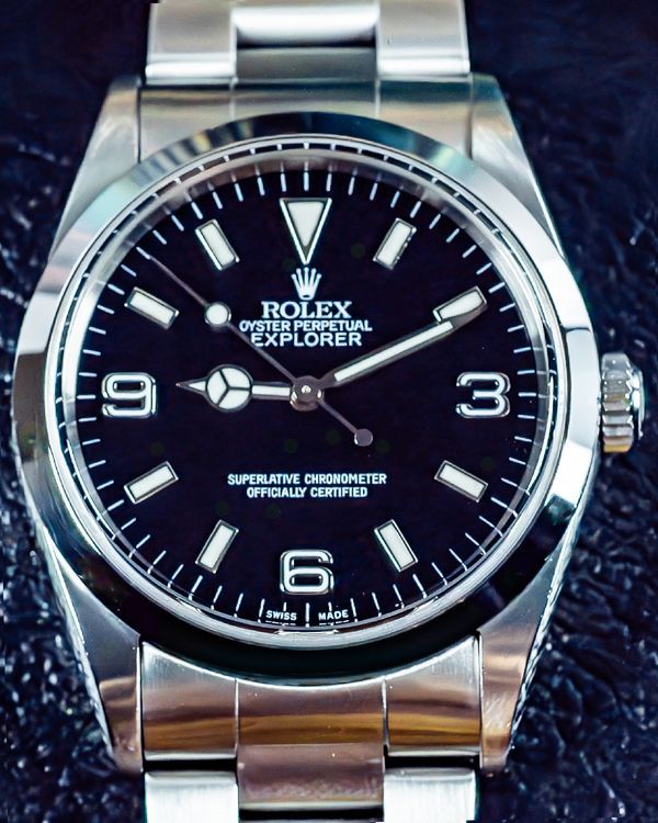 2000 Rolex Explorer 36MM Black Dial Oyster Bracelet (14270)