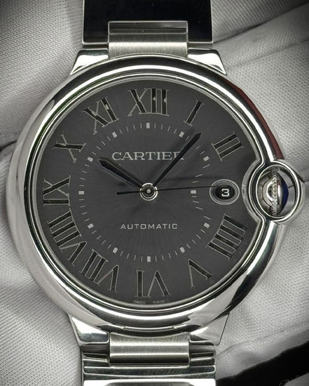 No Reserve - 2022 Cartier Ballon Bleu 40MM Grey Dial Steel Bracelet (WSBB0060)