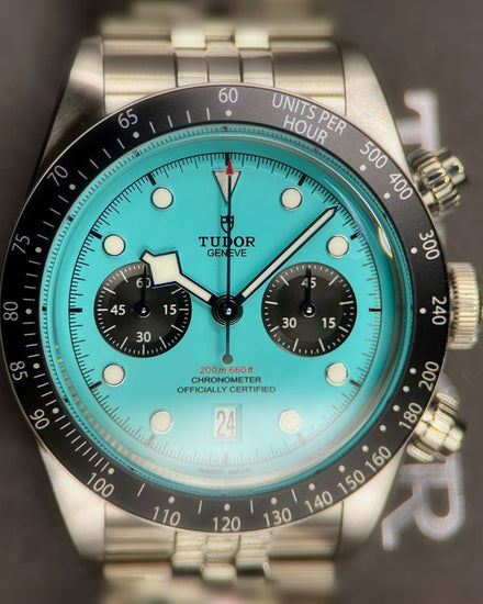 2026 Tudor Black Bay Chrono "Flamingo" 41MM Turquoise Dial Steel Bracelet (79360N)