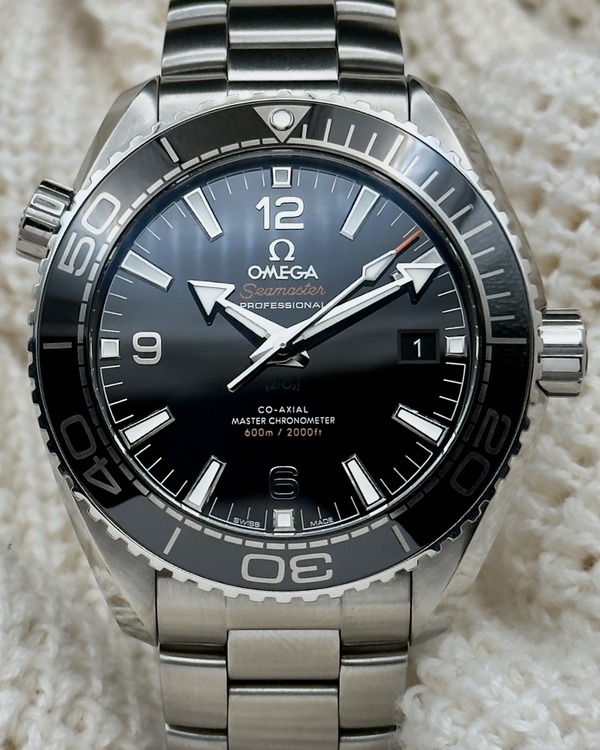 2018 Omega Seamaster Planet Ocean 600M 43.5MM Black Dial Steel Bracelet (215.30.44.21.01.001)