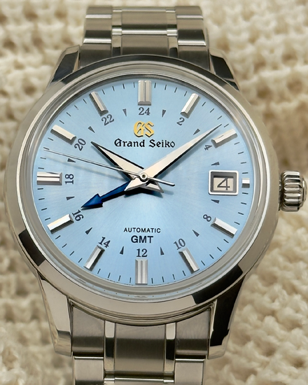 2025 Grand Seiko Elegance Collection GMT 25th Anniversary L.E. 39.5MM Blue Dial Steel Bracelet (SBGM253G)
