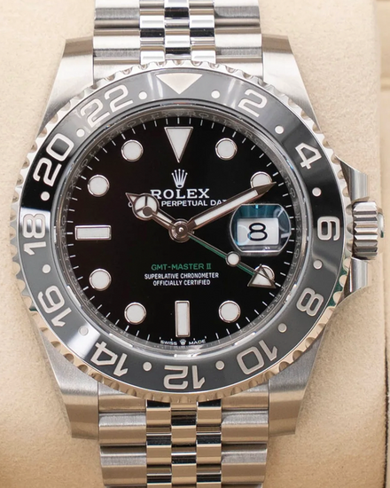 2025 Rolex GMT-Master II "Bruce Wayne" 40MM Black Dial Jubilee Bracelet (126710GRNR)