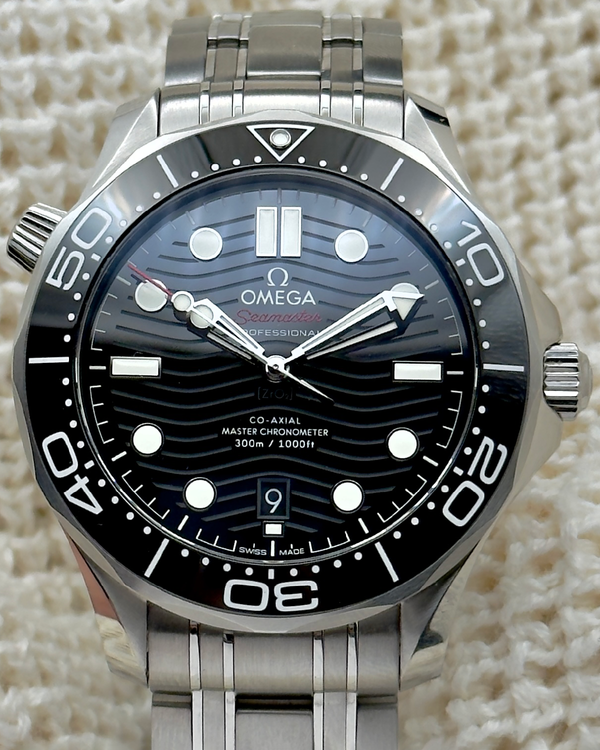 2024 Omega Seamaster Diver 300M 42MM Black Dial Steel Bracelet (210.30.42.20.01.001)