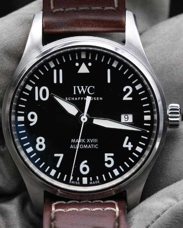 No Reserve - 2017 IWC Schaffhausen Pilot Mark XVIII "Antoine de Saint-Exupéry" 40MM Brown Dial Leather Strap (IW327003)