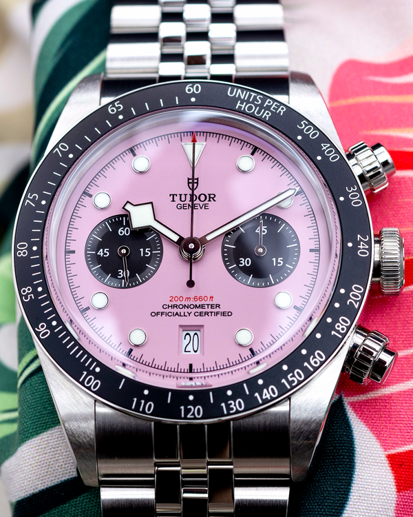 2024 Tudor Black Bay Chrono "Flamingo" 41MM Pink Dial Steel Bracelet (79360N)