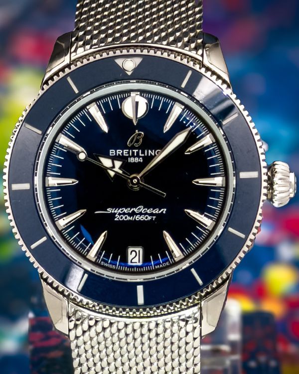 2025 Breitling Superocean Heritage 36MM Blue Dial Steel Bracelet (A10390)
