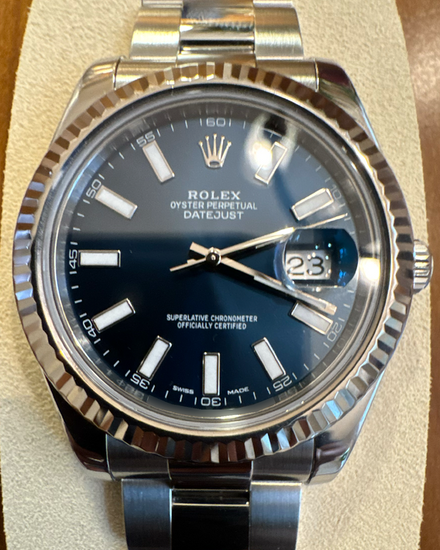 2019 Rolex Datejust II 41MM Blue Dial Oyster Bracelet (116334)