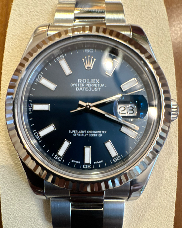 2019 Rolex Datejust II 41MM Blue Dial Oyster Bracelet (116334)