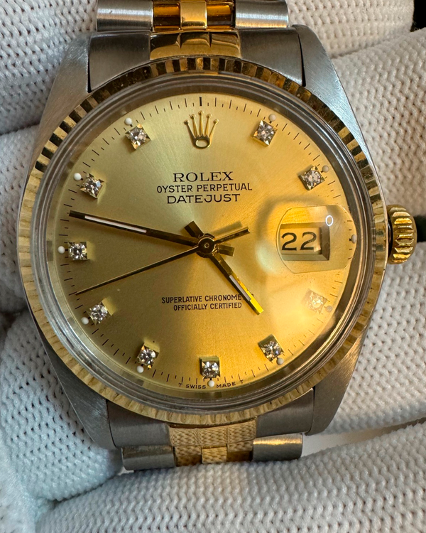 1987 Rolex Datejust 36MM Champagne Dial Two-Tone Jubilee Bracelet (16013)