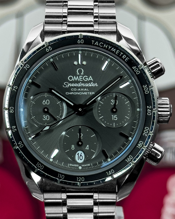 No Reserve - 2023 Omega Speedmaster 38MM Grey Dial Steel Bracelet (324.30.38.50.06.001)