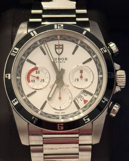 Tudor Grantour Chrono 42MM White Dial Steel Bracelet (20530N)