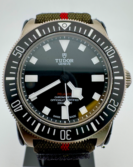 No Reserve - 2025 Tudor Pelagos FXD 42MM Black Dial Textile Strap (25717N)