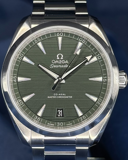 No Reserve - 2021 Omega Seamaster Aqua Terra 150M 41MM Green Dial Steel Bracelet (220.10.41.21.10.001)