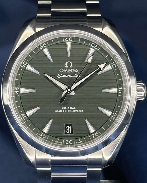 No Reserve 2021 Omega Seamaster Aqua Terra 150M 41MM Green Dial Steel Bracelet (220.10.41.21.10.001)
