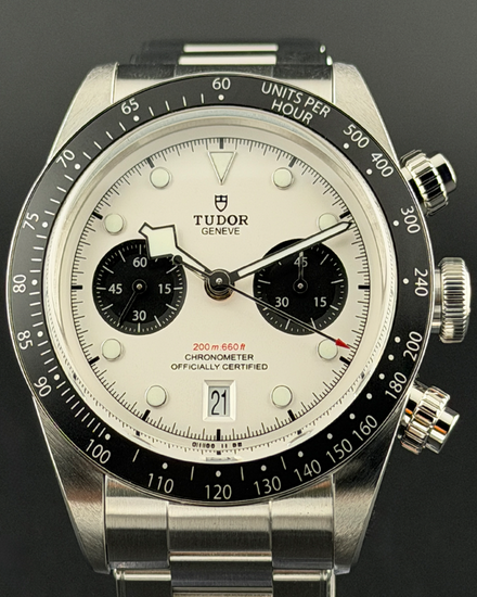 2023 Tudor Black Bay Chrono "Panda" 41MM White Dial Steel Bracelet (79360N)