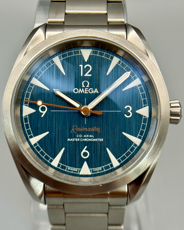 2017 Omega Seamaster Railmaster 40MM Blue Dial Steel Bracelet (220.10.40.20.03.001)
