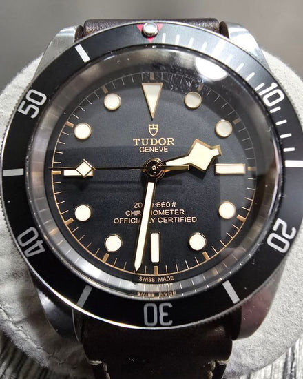 No Reserve - 2021 Tudor Black Bay 41MM Black Dial Leather Strap (79230N)