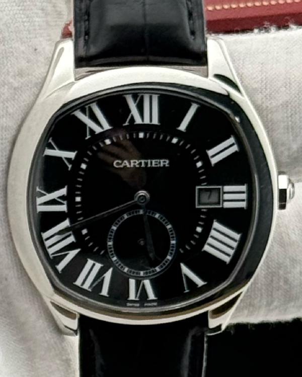No Reserve - 2017 Cartier Drive De Cartier 40MM Black Dial Aftermarket Leather Strap (WSNM0009)