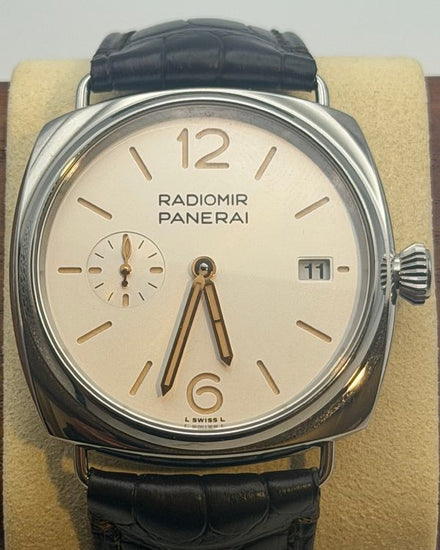 Panerai Radiomir Quaranta 40MM White Dial Leather Strap (PAM01570)
