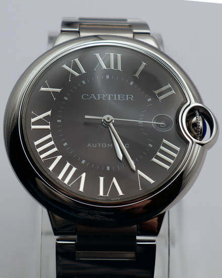 2021 Cartier Ballon Bleu 40MM Grey Dial Steel Bracelet (WSBB0060)