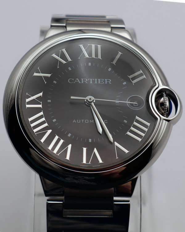 2021 Cartier Ballon Bleu 40MM Grey Dial Steel Bracelet (WSBB0060)
