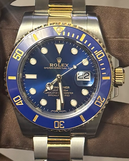2019 Rolex Submariner Date "Bluesy" 40MM Blue Dial Two-Tone Oyster Bracelet (116613LB)