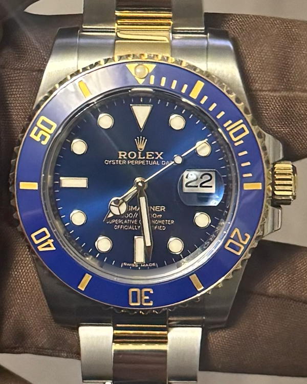 2019 Rolex Submariner Date "Bluesy" 41MM Blue Dial Two-Tone Oyster Bracelet (116613LB)