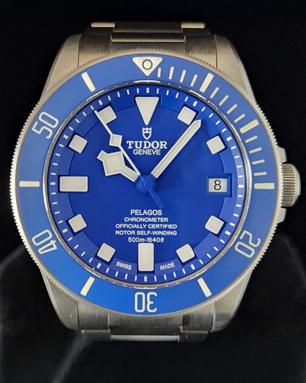 2022 Tudor Pelagos 42MM Blue Dial Titanium Bracelet (25600TB)