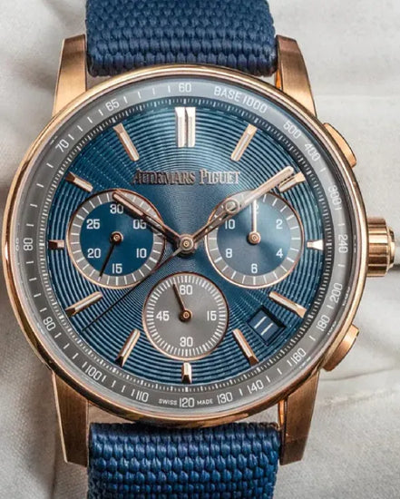 2024 Audemars Piguet Code 11.59 41MM Blue Dial Textile Strap (26393OR.OO.A348KB.01)